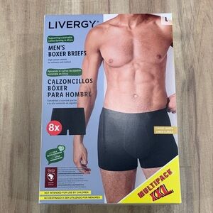 Men's Black Boxer Briefs 8 Multipack